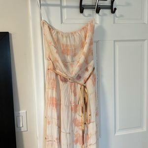 NWT Gypsy sleeveless silk tie dye maxi